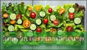 serving size and nutrition information