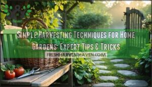 simple harvesting techniques for home gardens