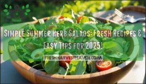 simple summer herb salads