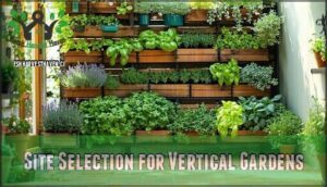 site selection for vertical gardens