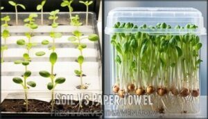 soil vs paper towel
