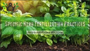 specific herb fertilization practices