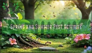 spring and summer pest activity