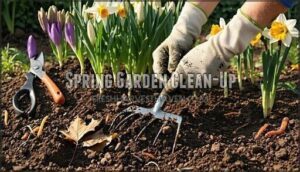 spring garden clean-up
