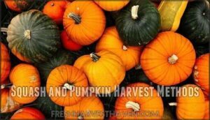 squash and pumpkin harvest methods