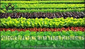 stagger planting with varied maturities