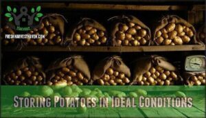 storing potatoes in ideal conditions