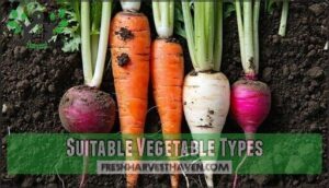 suitable vegetable types