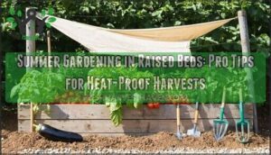 summer gardening in raised beds