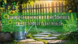 summer gardening watering schedule