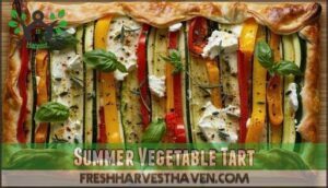 summer vegetable tart