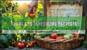 timing and scheduling harvests