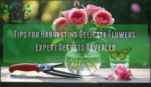 tips for harvesting delicate flowers