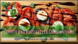 tomato and mozzarella combinations
