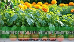 tomatoes and shared growing conditions