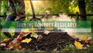 turning compost regularly