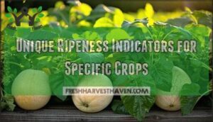 unique ripeness indicators for specific crops