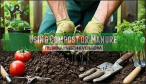 using compost or manure