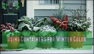 using containers for winter color
