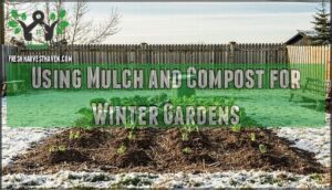 using mulch and compost for winter gardens