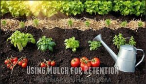 using mulch for retention