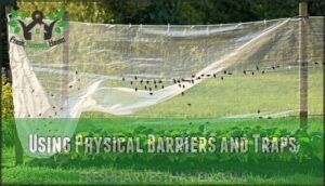 using physical barriers and traps