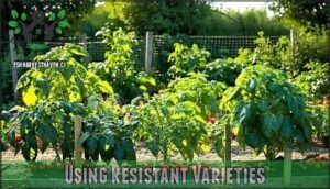 using resistant varieties