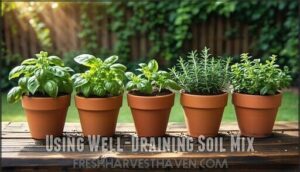 using well-draining soil mix