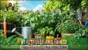 vegetables and fruits