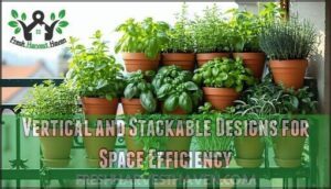 vertical and stackable designs for space efficiency