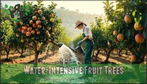 water-intensive fruit trees