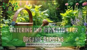 watering and irrigation for organic gardens