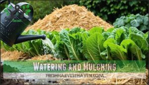 watering and mulching
