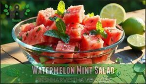 watermelon mint salad