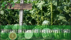 watermelon varieties and harvest times