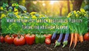 when to harvest garden vegetables