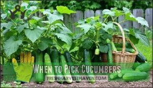 when to pick cucumbers