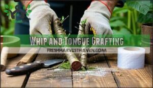 whip and tongue grafting