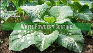 white powdery coating