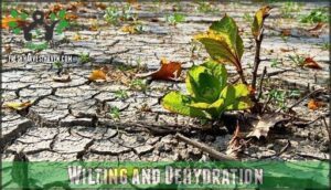 wilting and dehydration