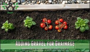 adding gravel for drainage