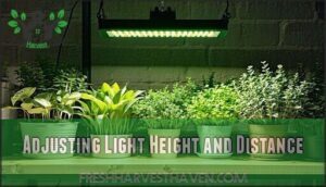 adjusting light height and distance