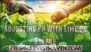 adjusting ph with lime or sulfur
