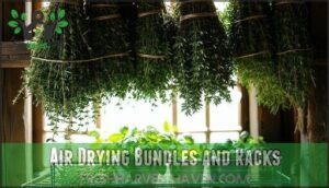 air drying bundles and racks