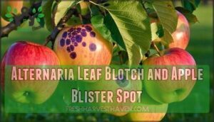 alternaria leaf blotch and apple blister spot