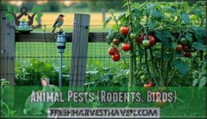 animal pests (rodents, birds)