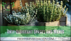 anti-desiccant sprays and waxes