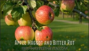apple maggot and bitter rot