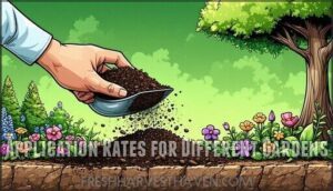 application rates for different gardens