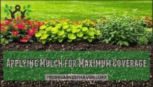 applying mulch for maximum coverage